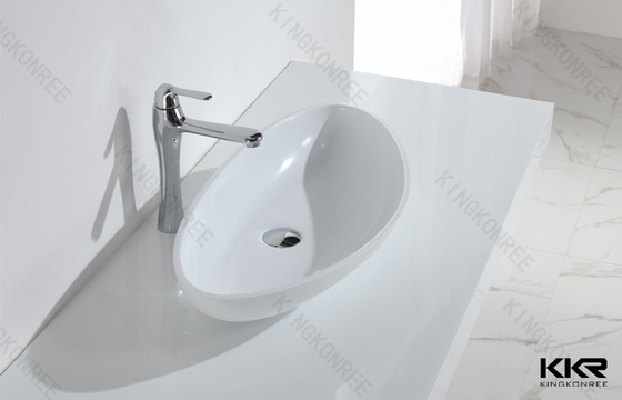 Modified Acrylic Solid Surface Basin / Popular Style Solid Surface Basin