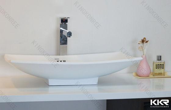 Europe  Solid Surface Basin Standard Man Made Stone Bathroom Sink